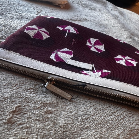 GUCCI Clutch Bag Canvas Umbrella Parasol Pattern Pouch Italy Authentic - Picture 6 of 13